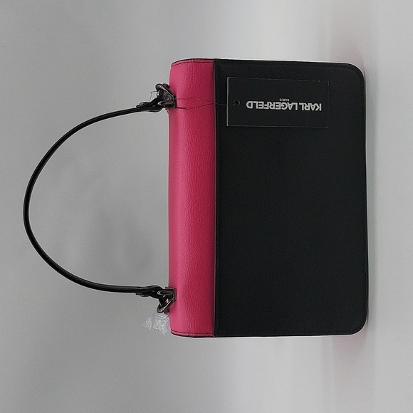 449- Karl Lagerfeld Paris Colorblock Flap Crossbody Bag Made In Vietnam - Picture 4 of 13